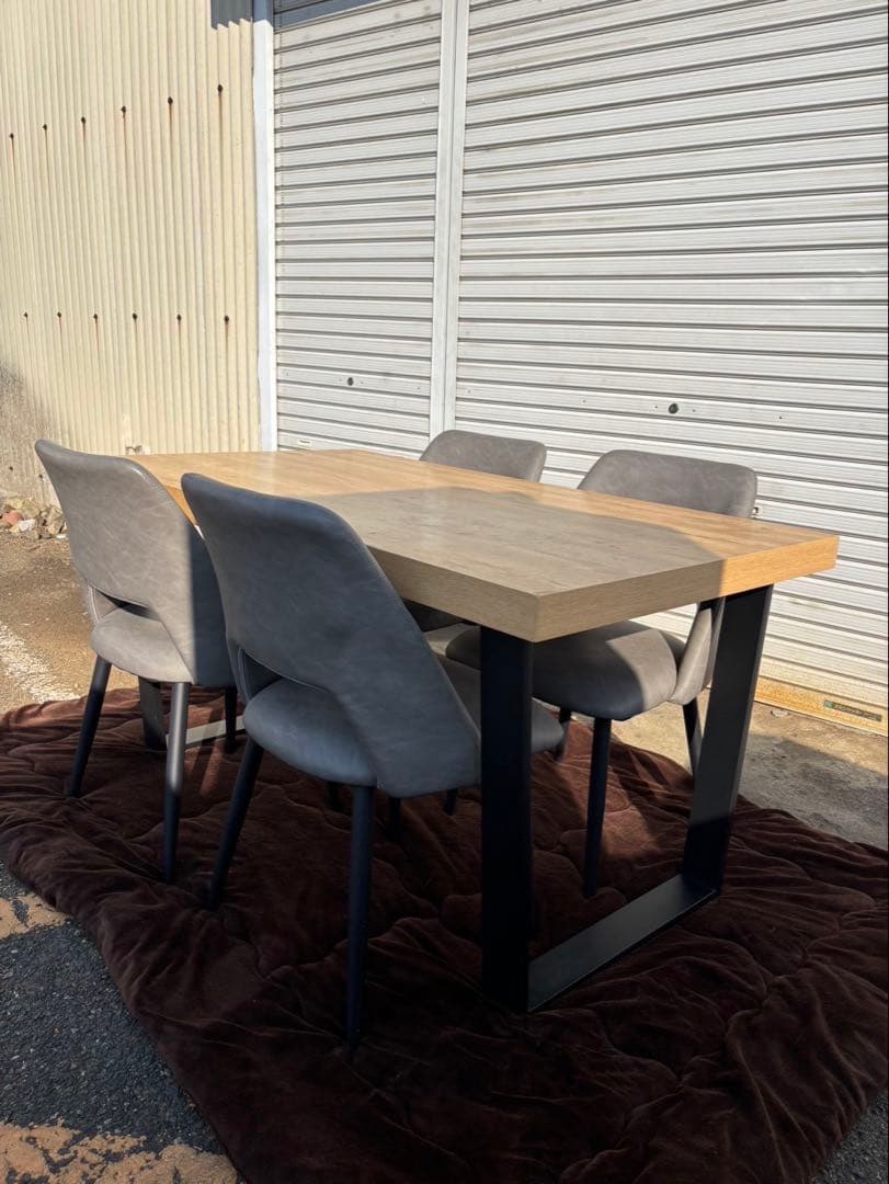 ひまさくしゅう【自社配送or引き取り】ダイニングテーブル5点セット