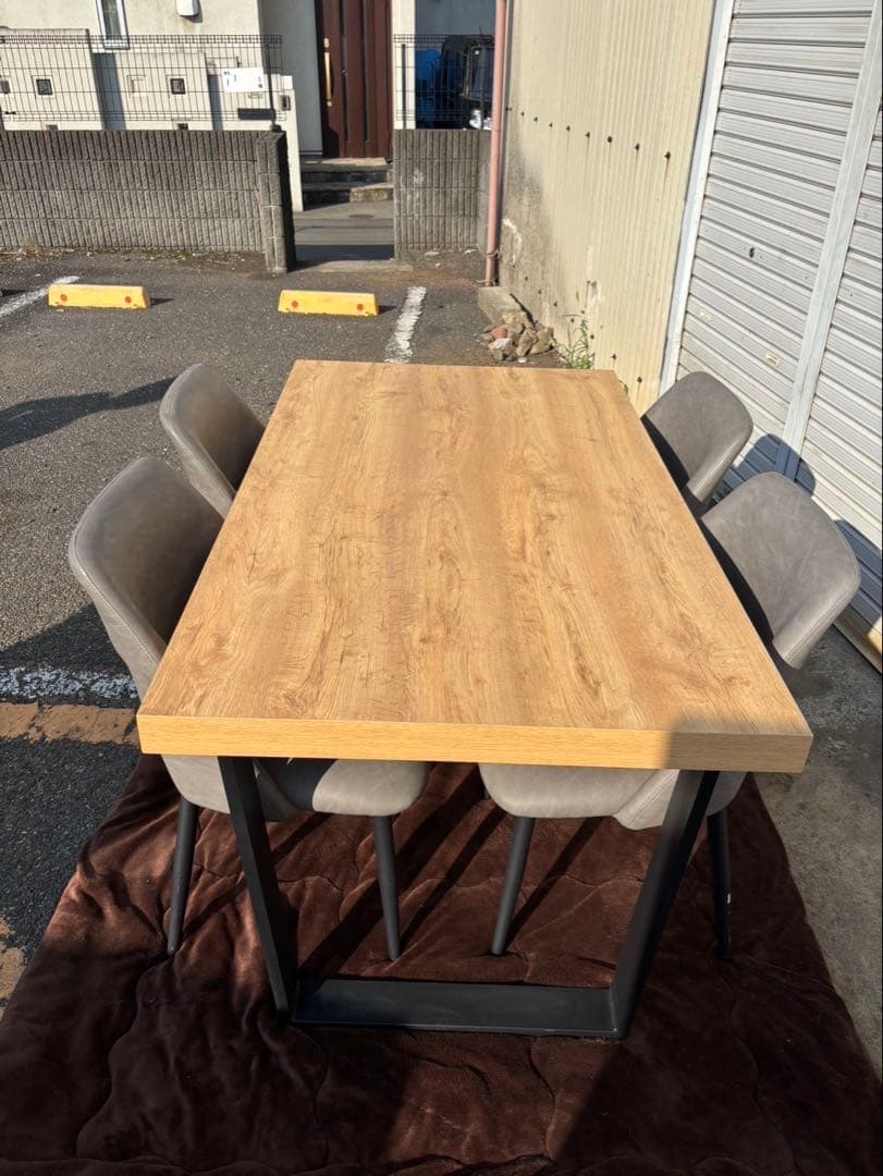 ひまさくしゅう【自社配送or引き取り】ダイニングテーブル5点セット