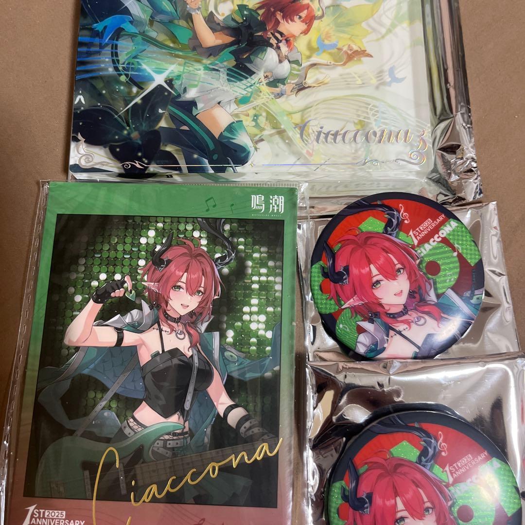 鳴潮 シャコンヌ 1周年イベント アクリルブロック 缶バッジ 特典