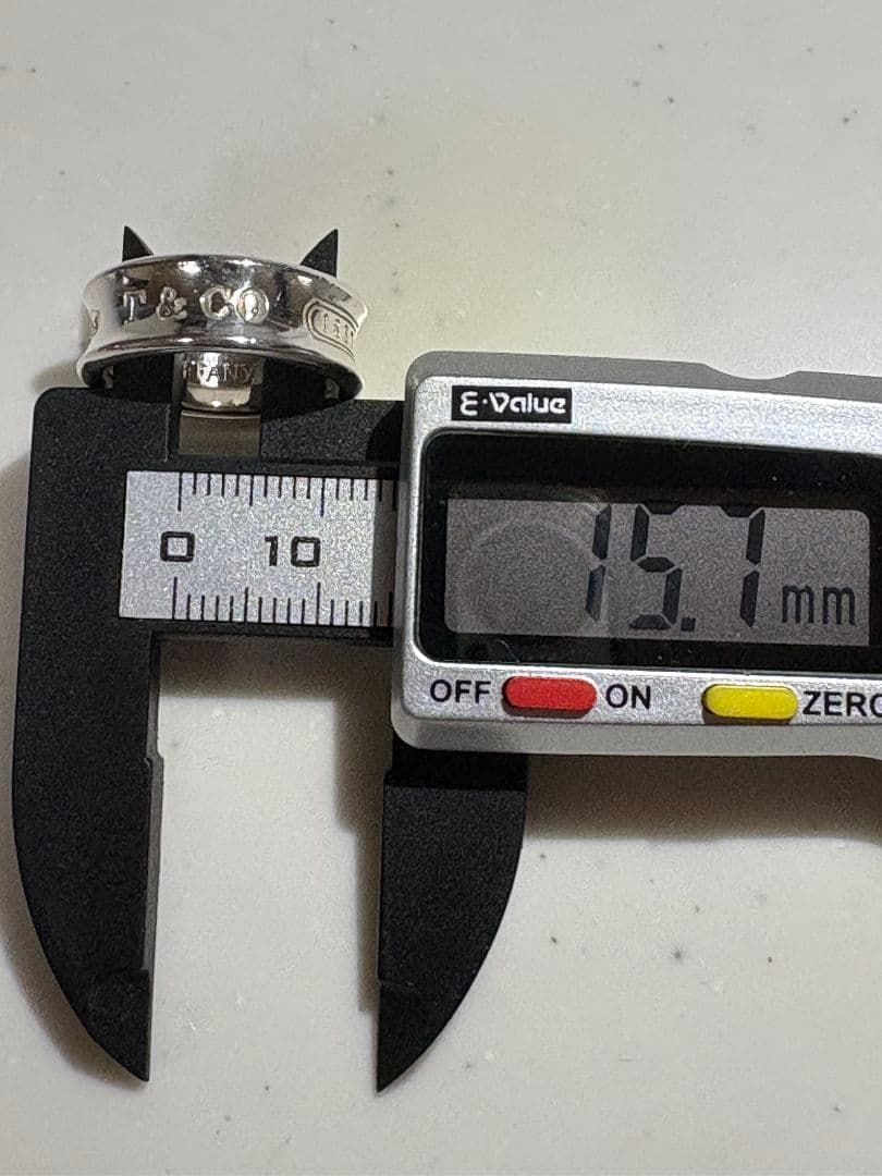 ティファニー1837ナローハンドリング サイズ棒:約9号【箱/ポーチ付】