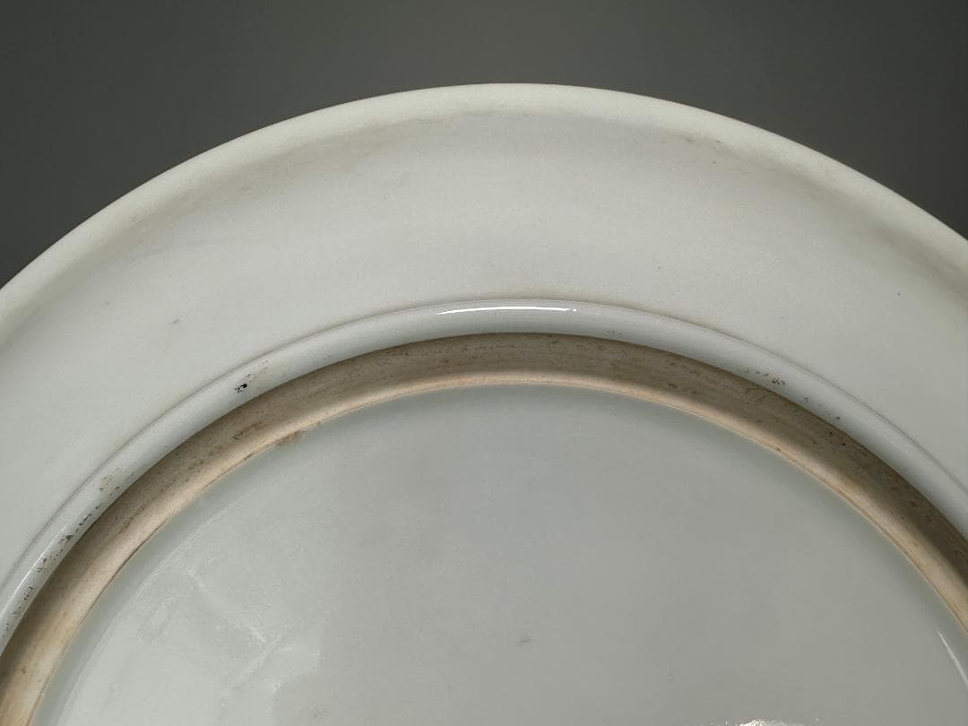 中国美術 景徳鎮製 粉彩百花不落地大盤 粉彩皿 時代