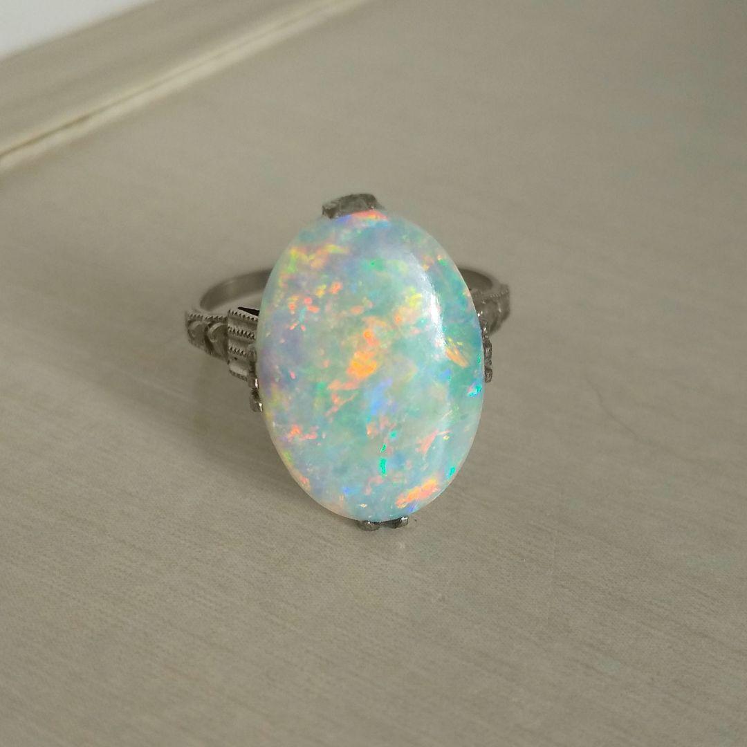 特大☆ホワイトオパール☆約14号