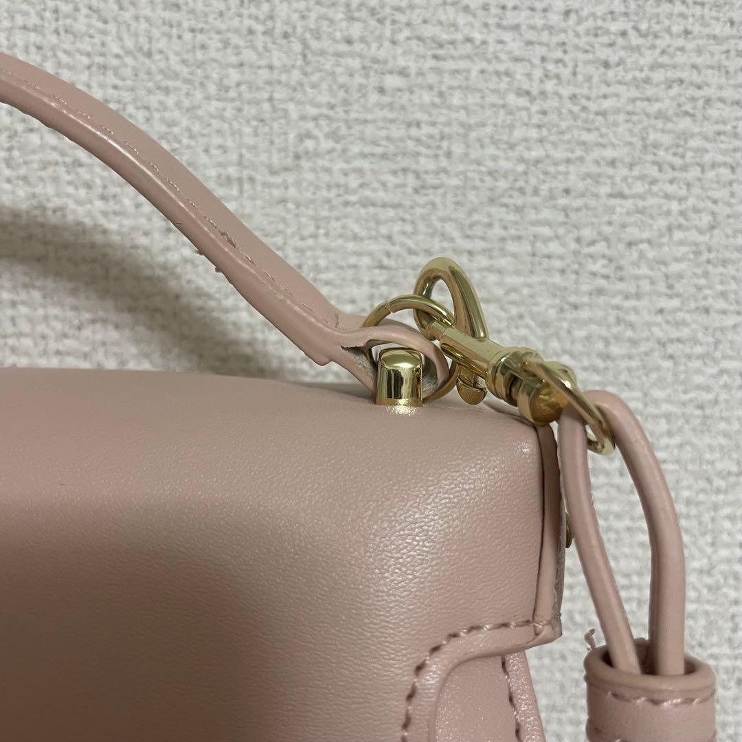 【リュタン】ビジュースタッズポシェット　ピンク