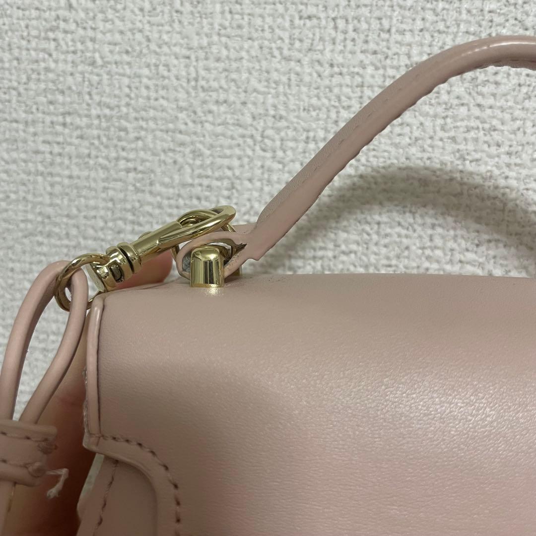 【リュタン】ビジュースタッズポシェット　ピンク