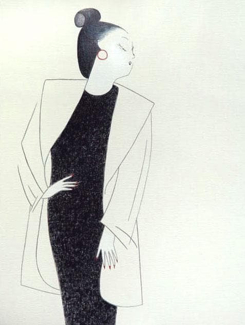 油絵 菅家令子 絵 絵画 インテリア 額付(黒) F6-082511 人物 女性