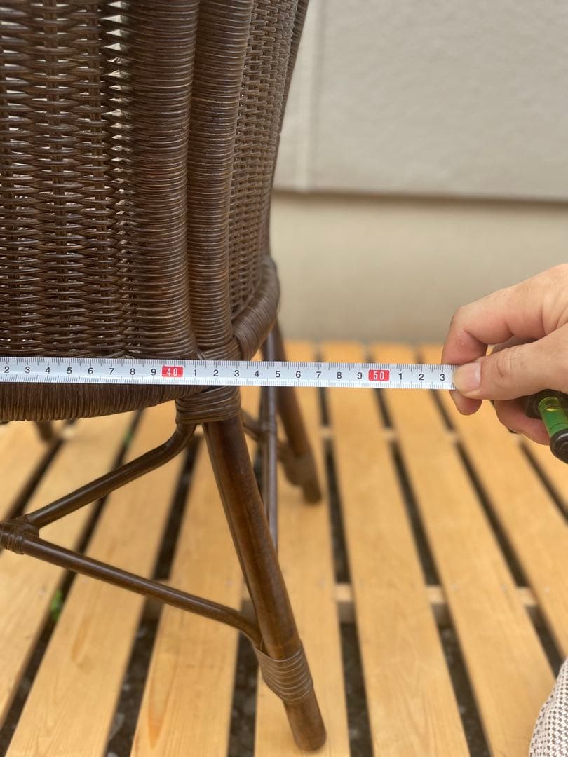 ②カザマ KAZAMA ラタン 丸型座椅子 ラタンソファ