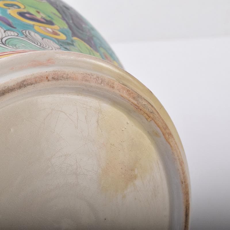 momo様専用 中国 粉彩 人物魚藻文壺 花瓶 M 7499の通販はau PAY