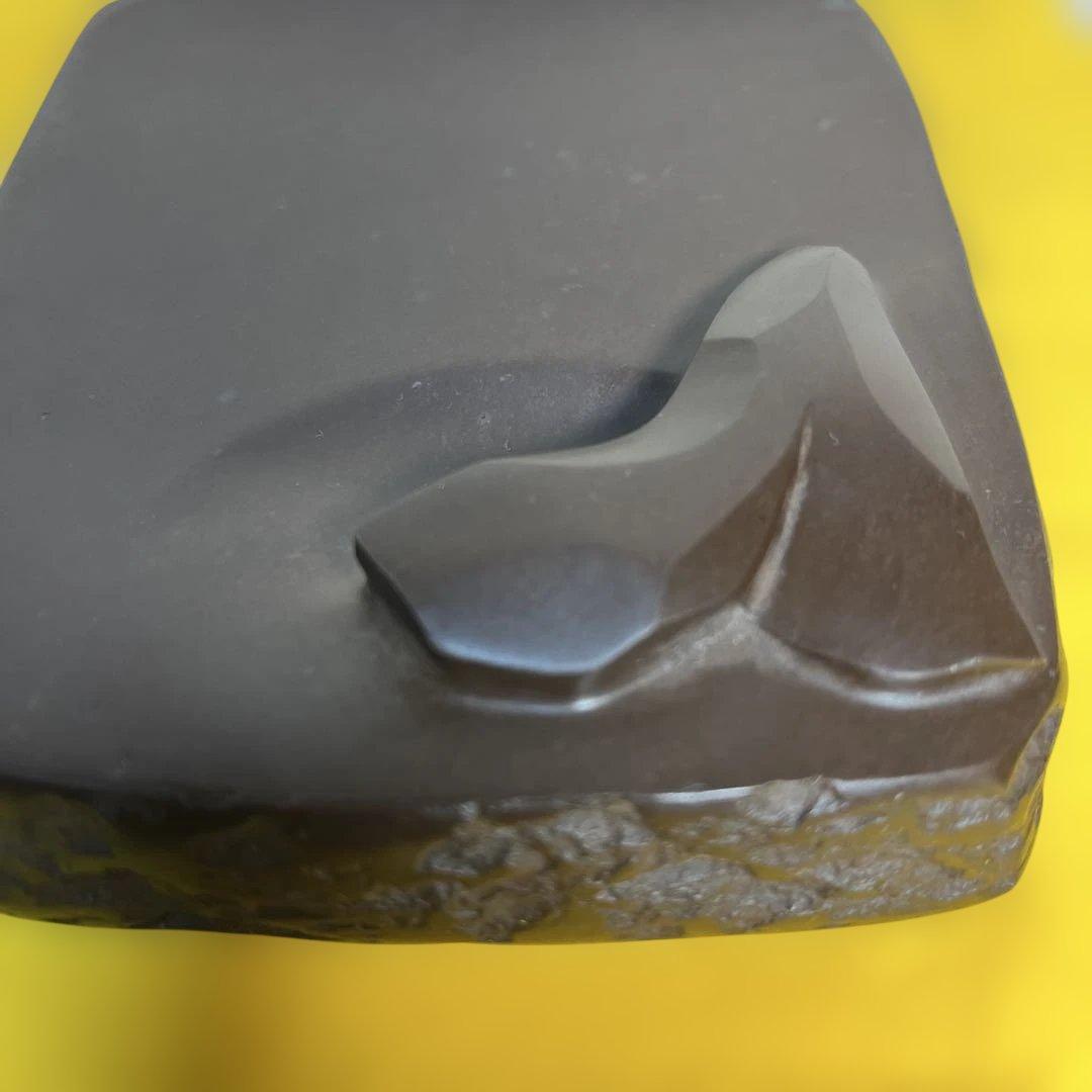 ⭕️赤間硯 特殊研 「芽」 名工 堀尾卓司 玉弘堂 美品 昭和47