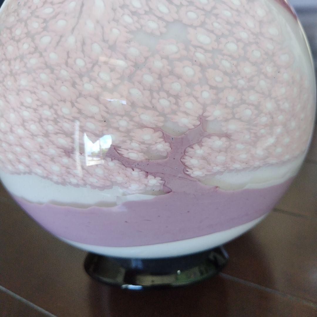 海外骨董品】美品！アンティークベネチアングラス murano 桜フラワー