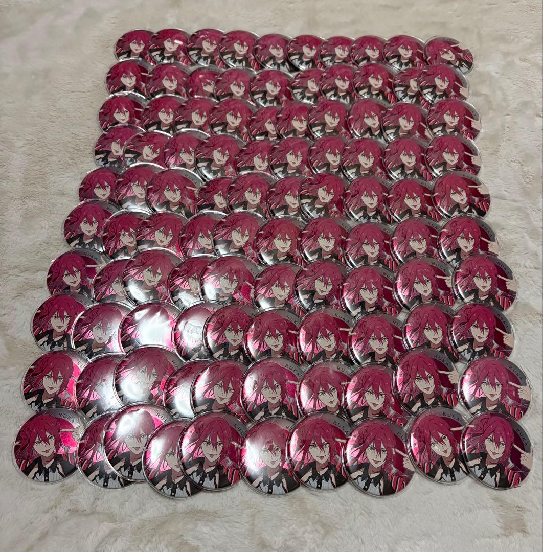 VAZZROCK 名積ルカ　缶バッジ　同柄100個セット VAZZROCK 名積ルカ わんぱく ツキパレ 缶バッジ ツキショ ツキプロ