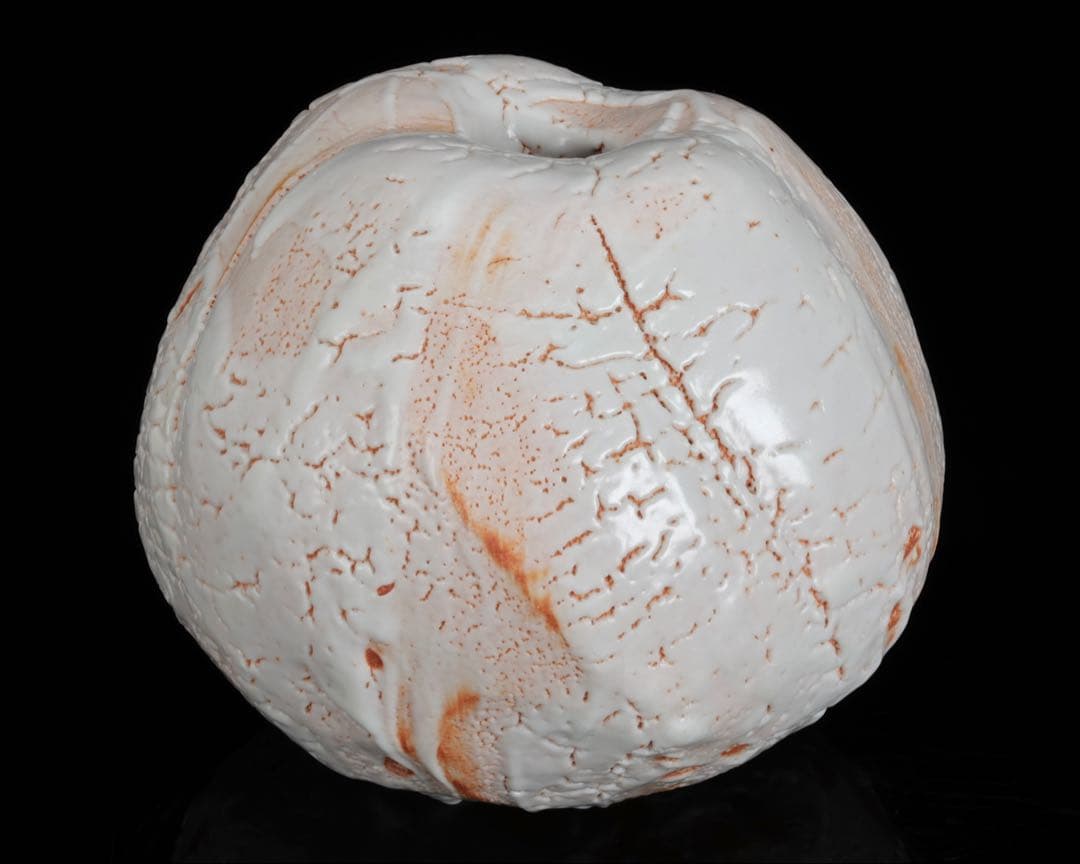 林正太郎 志野壺 共箱 栞付 高さ25㎝ 美濃焼 現代陶芸