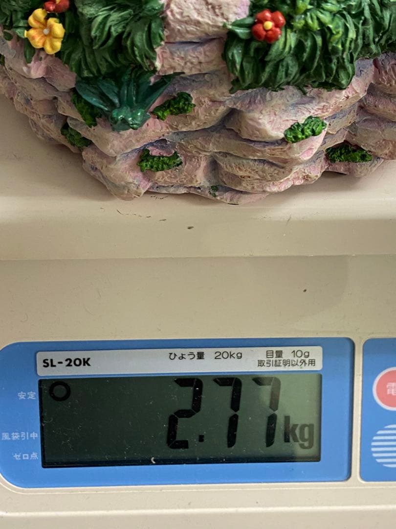 3-2886 廃盤品 ディズニー フィギュア グーフィー森の動物達 釣り 滝置物