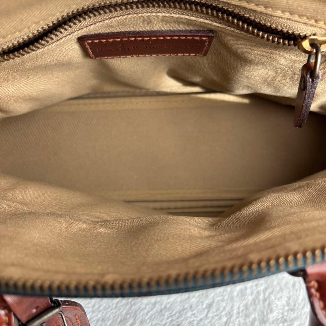 ✨️美品✨️ ポロラルフローレン ハンドバッグ PVCレザー ブラックウォッチ