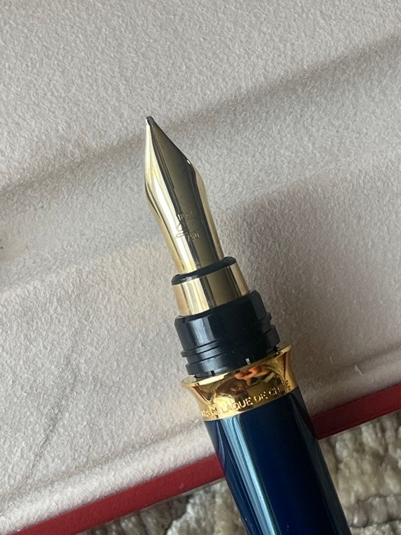 S.T.Dupont デュポン　万年筆　ボルドーカラー　Ｋ18 750