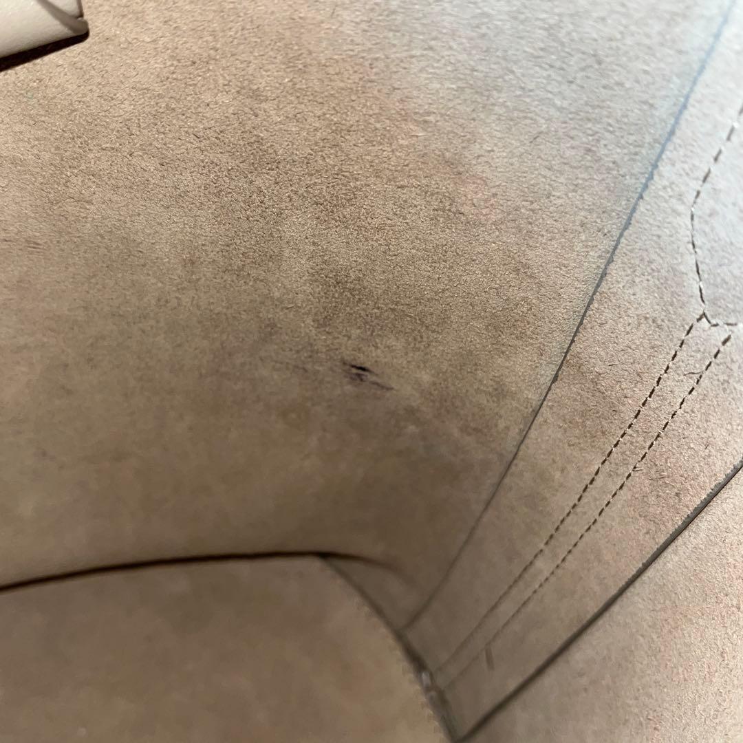 J&M DAVIDSON　クイバー バケット　ハンドバッグ　レザー　ベージュ