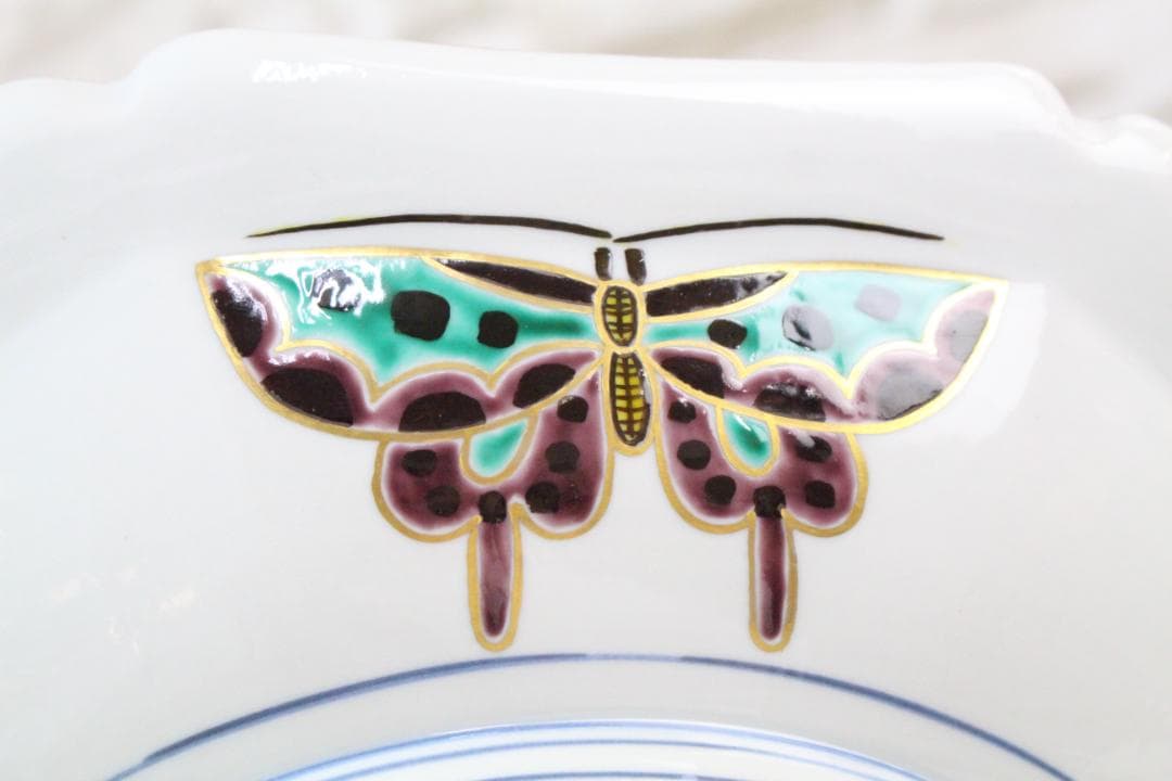 ♡九谷焼 山本重義 金彩小紋 飾皿 共箱・共布 付き EA0H01013 - メルカリ