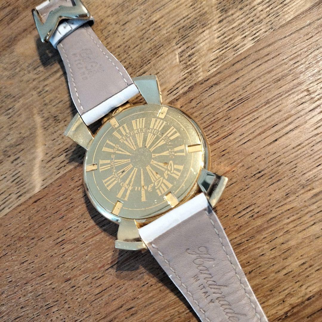 ガガミラノ マヌアーレ 白ベルト 箱付 C006107 ビバリーヒルズ