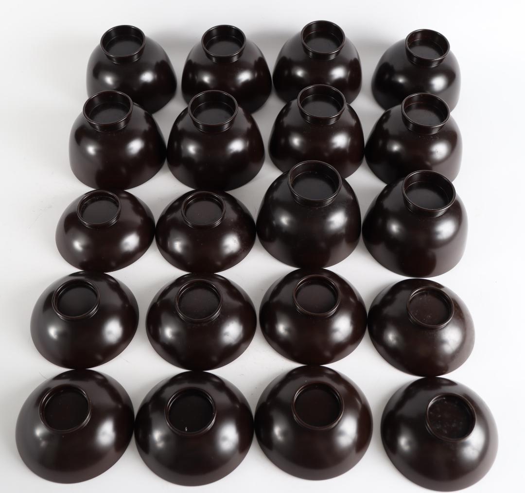 平安 象彦 花蒔絵 黒喰吸物椀 十客 - メルカリ