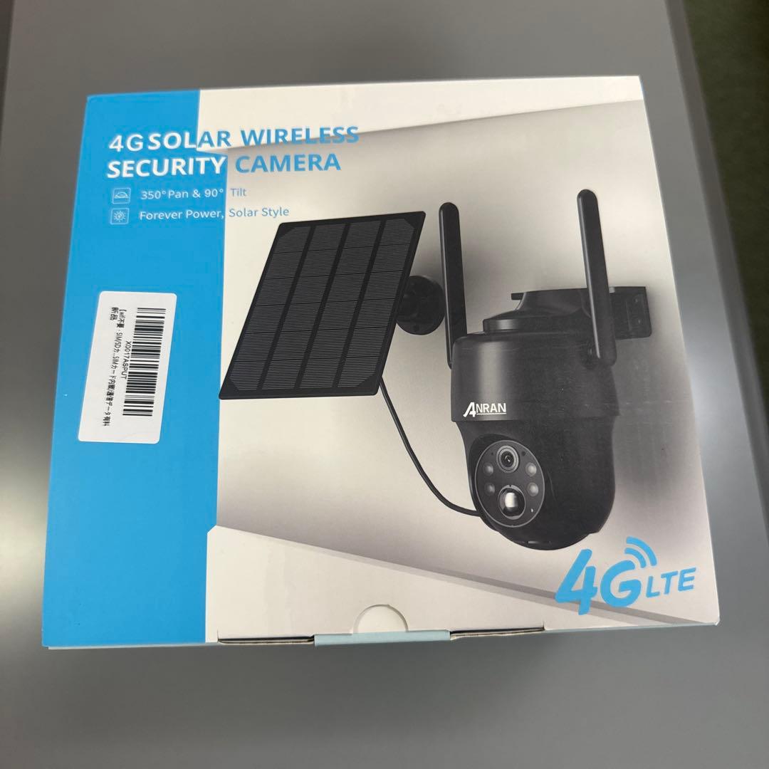 【新品】ANRAN 4Gソーラー無線防犯カメラ【未使用】 Amazon.co.jp: 【2025超化版500万画素・ソーラーパネル付き・完全無線