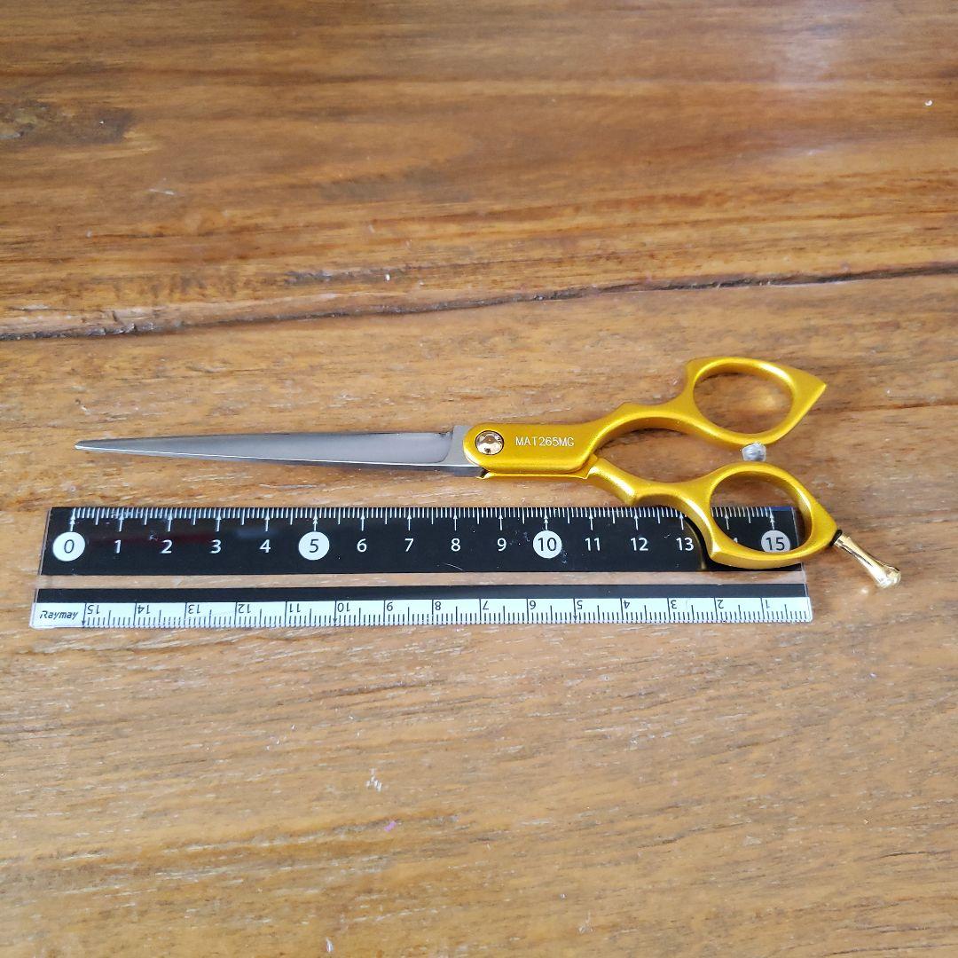 6.0インチ ペット用品 トリミング トリマー シザー ゴールド ハサミ