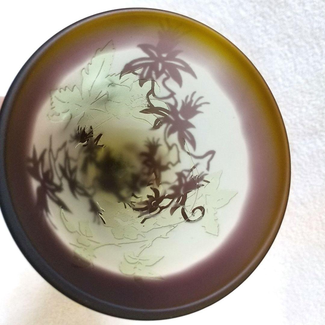 エミール・ガレ 美術館購入 ガレ風 グラス 被せガラス Antique Café