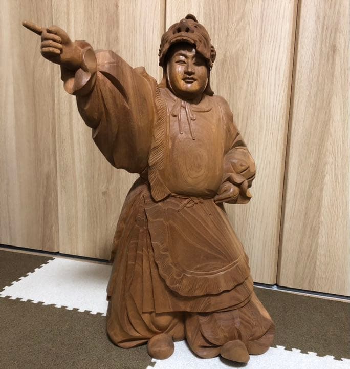 蘭陵王 仏像（木像）仕入れ価格で35程！