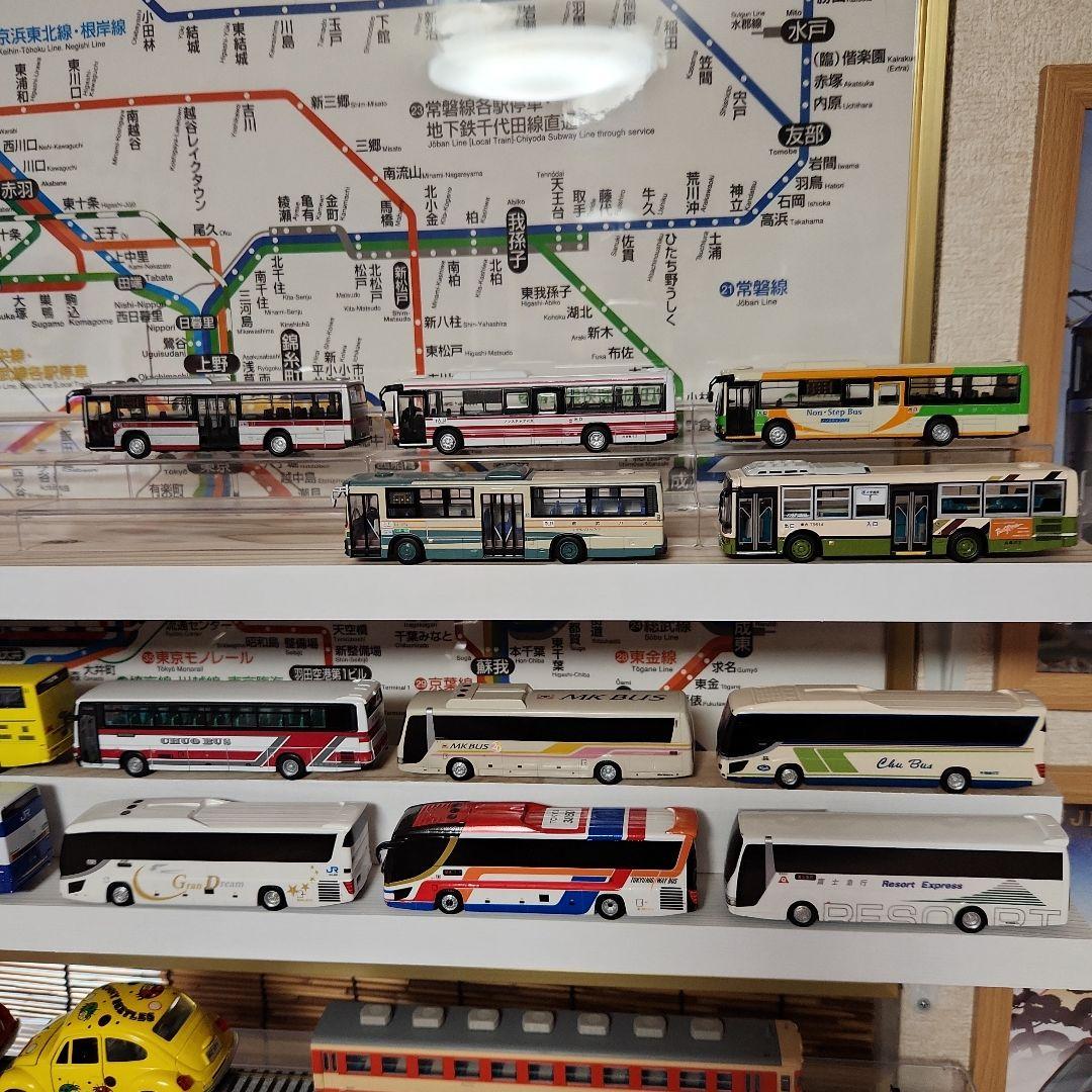 バスミニカー　アドウィング　バスラマ　トレーンダイキャストモデル等　21台セット