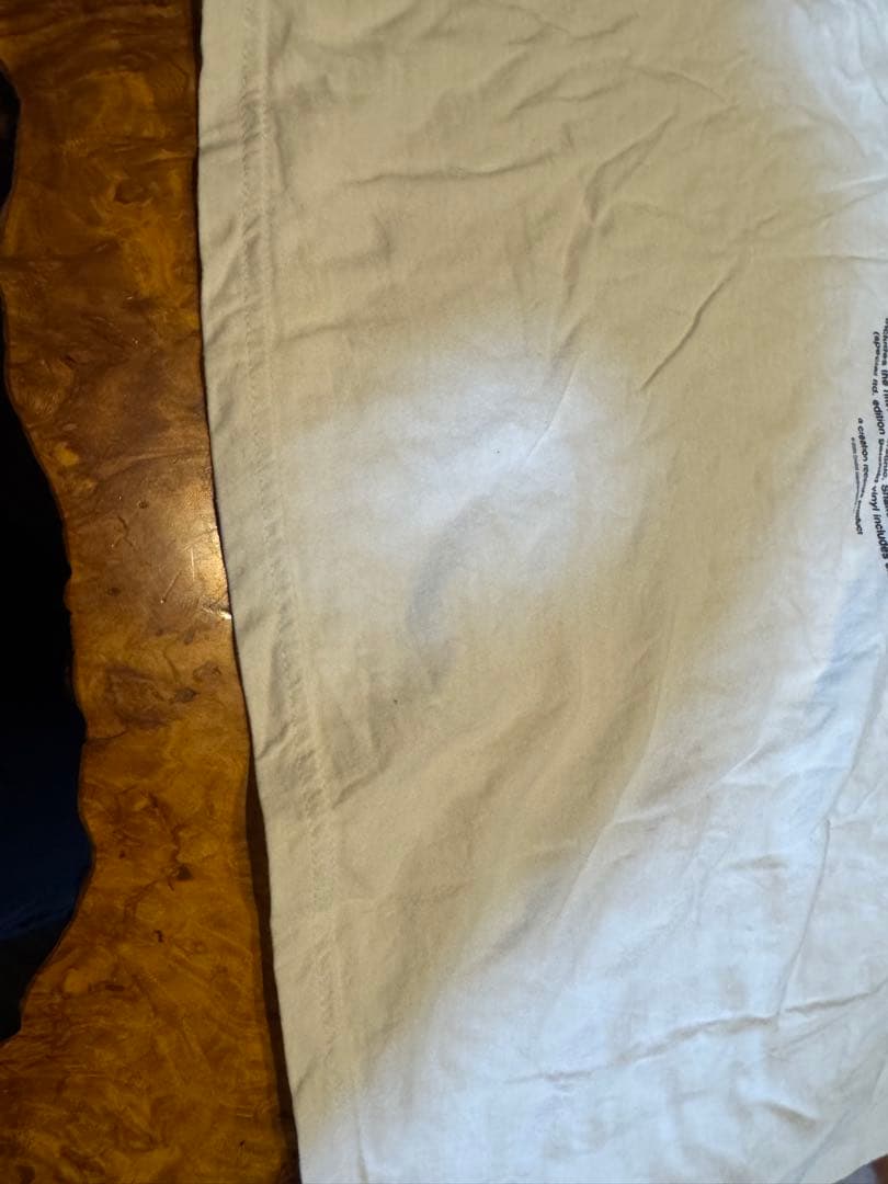 oasis Tシャツ白、黒文字モノトーン、XL2024コピーライト入り