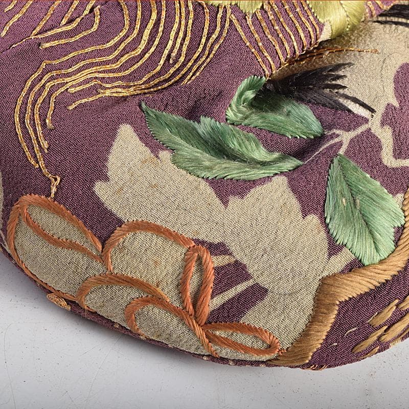 和装小物 江戸時代 小釉裂 龍花文 香袋 匂い袋 C R8814