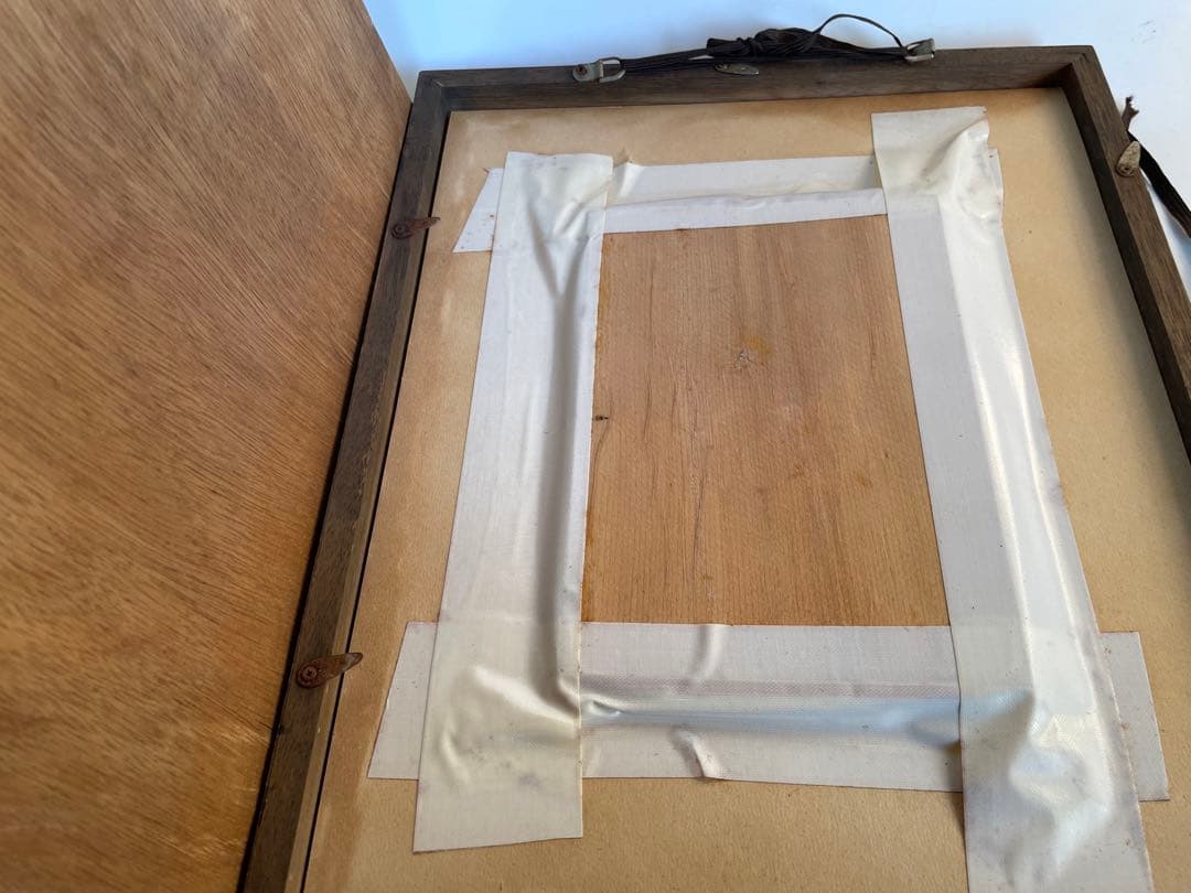 人間国宝 芹沢銈介 『いのり』梵字「ア」 板絵 絵馬 奉納絵 直筆 民芸 民