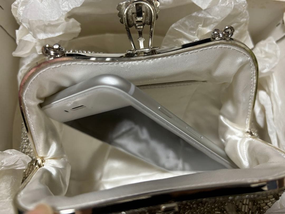 ビーズ刺繍バッグ アンティーク フォーマルバッグ