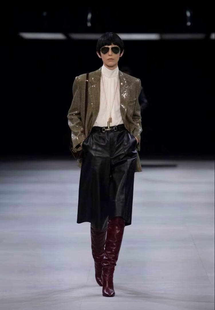 CELINE ブラック キュロットスカート 36