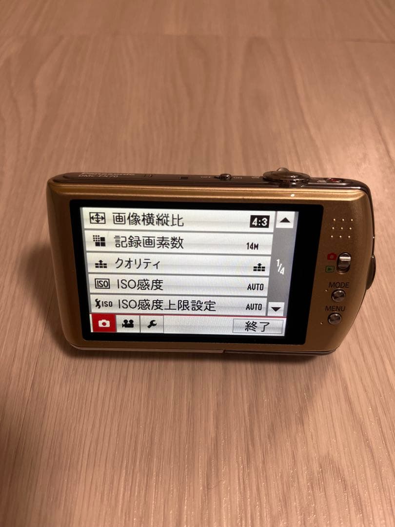 Panasonic LUMIX DMC-FX70 リュクスゴールド（動作確認済） Panasonic
