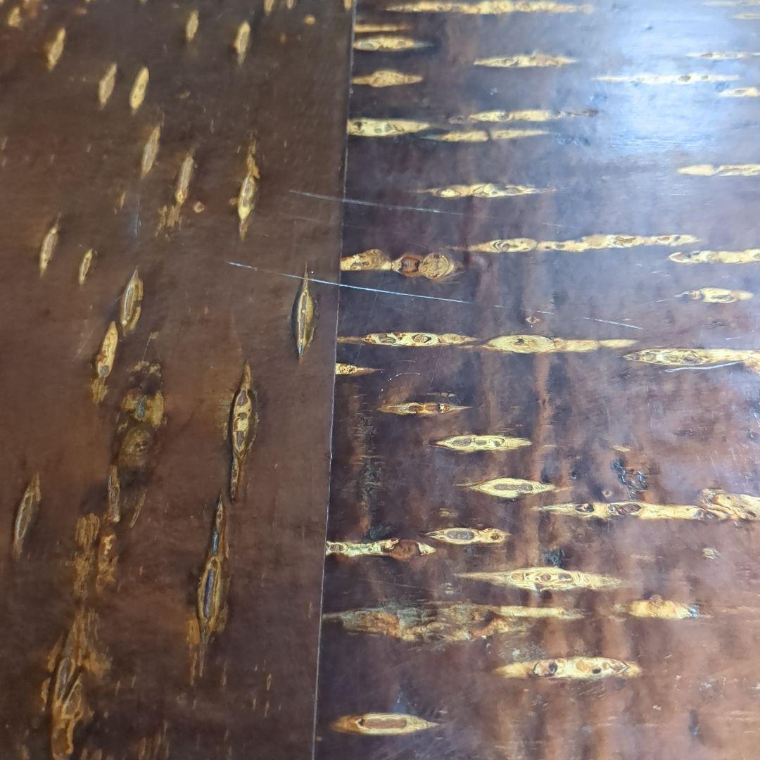 樺細工キャスター付きポットワゴン茶道具飾り棚ラック桜伝統工芸レトロ