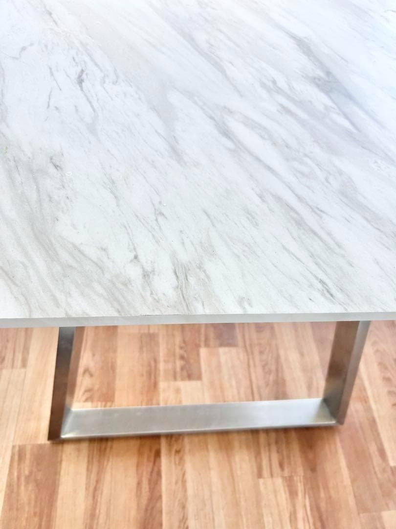 650 Why’d様ダイニングテーブル モダンデザイン シルバー