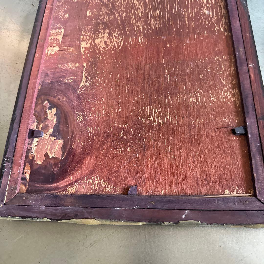 ヴィンテージ　ガラス絵浮世絵 女性の肖像画 木製フレーム付き素敵すぎる‼️