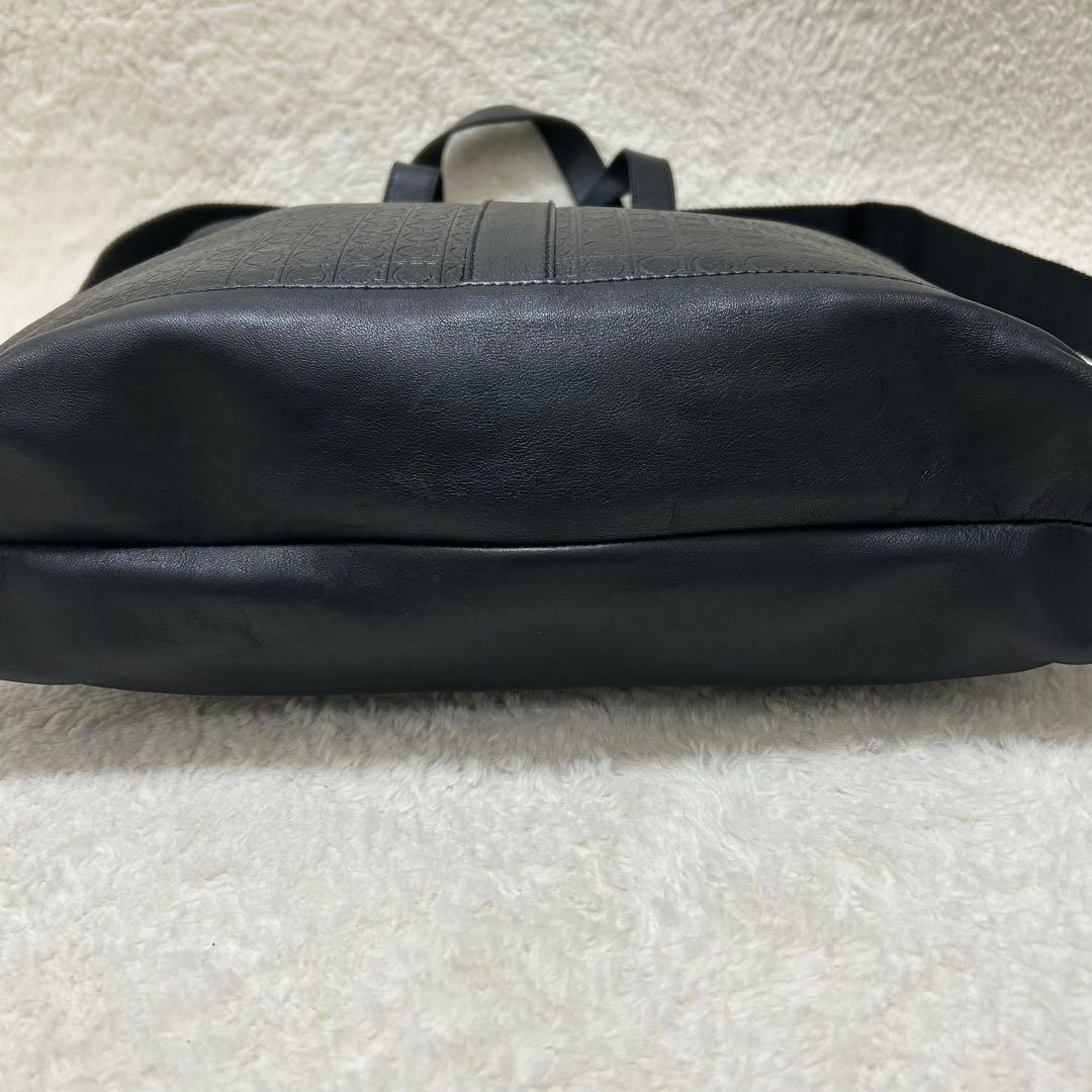 【美品】サルバトーレフェラガモ 2way トートバッグ ビジネスバッグ レザー