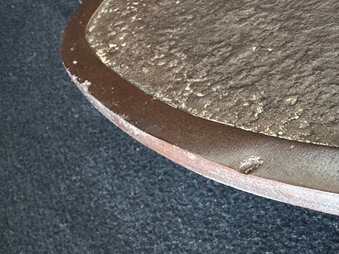 大型鍔　飾り鍔　鉄地 牡丹鳥紋 直径約28cm*25cm つば 重量2.5kg