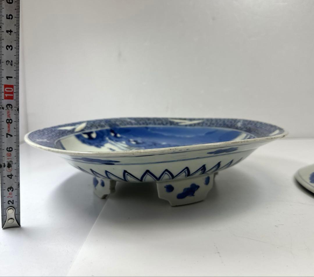 古伊万里 染付台皿2枚 木箱付 直径約25㎝東Y7-0424☆2Fトヒトカ - メルカリ