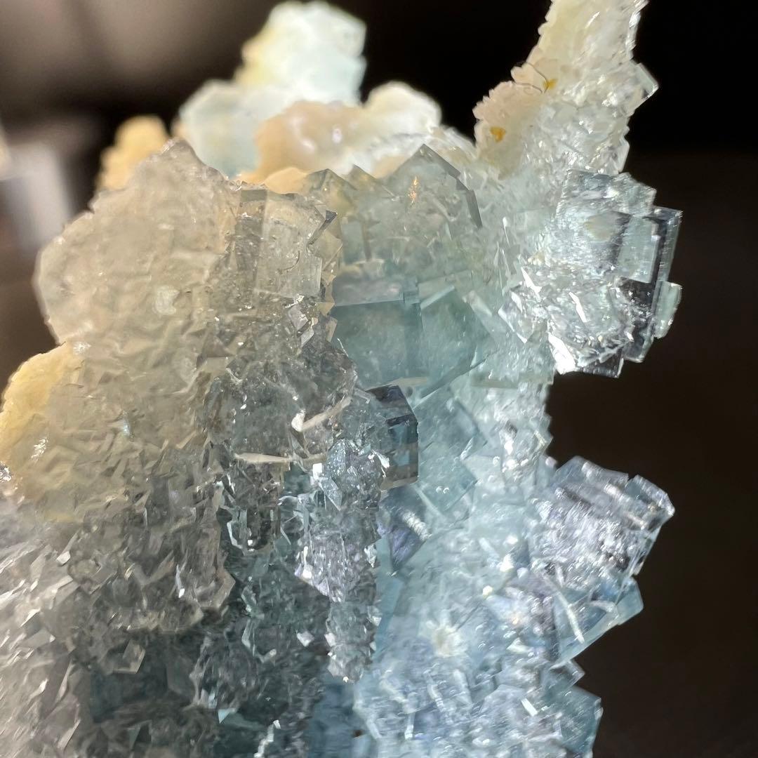 ヤオガンシャン産 「雪の城」「天使像」フローライト シュガーフローライト