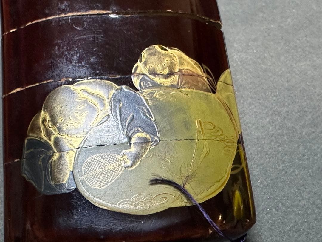 極上印籠根付天然素材置物古美術品 細密細工骨董アンティーク彫刻