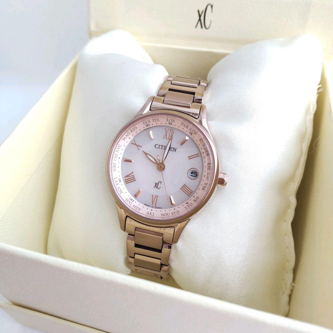CITIZEN クロスシー xC ソーラー電波腕時計 ピンクゴールド
