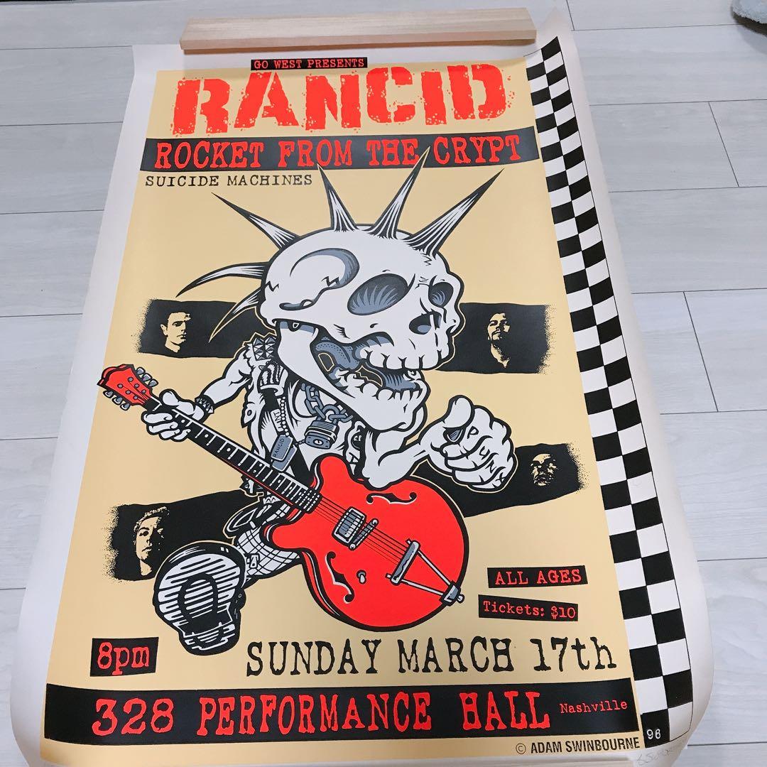 【レア】Rancid ポスター JASON ADAMS RANCID POSTER PRINT | HESHDAWGZ