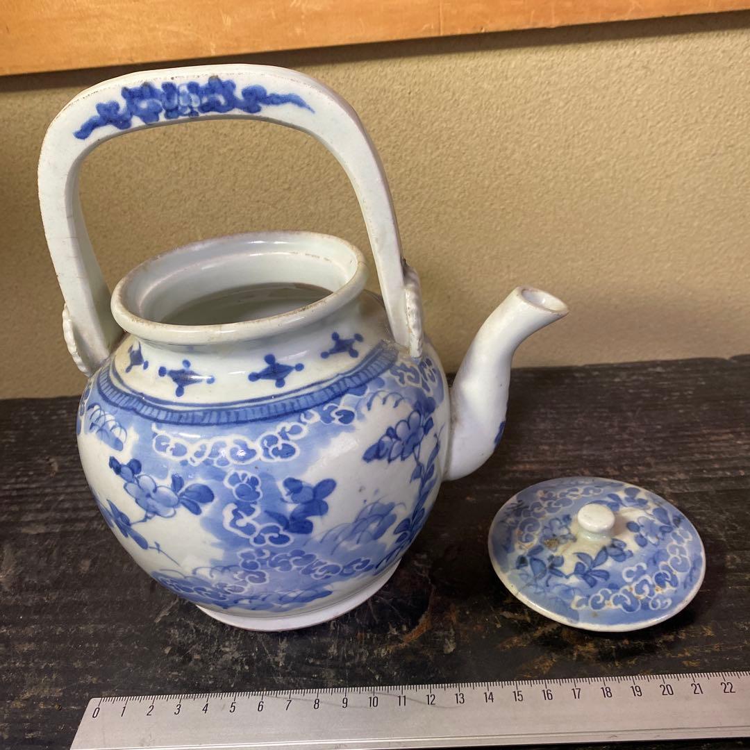 専用　古伊万里藍柿右衛門手草花分水注