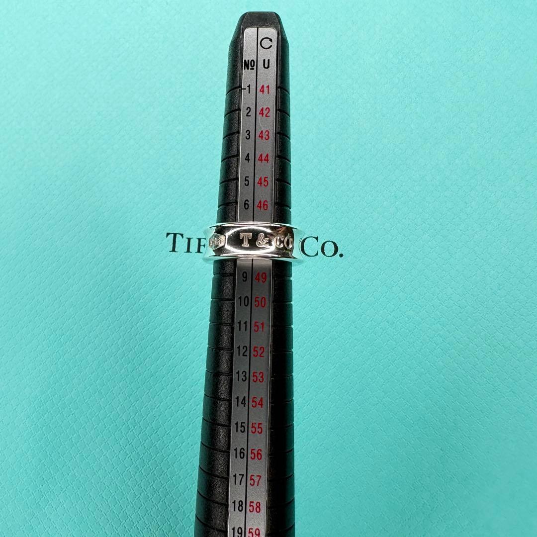 【美品】約8号 ティファニー Tiffany ナロー 1837 リングSV925