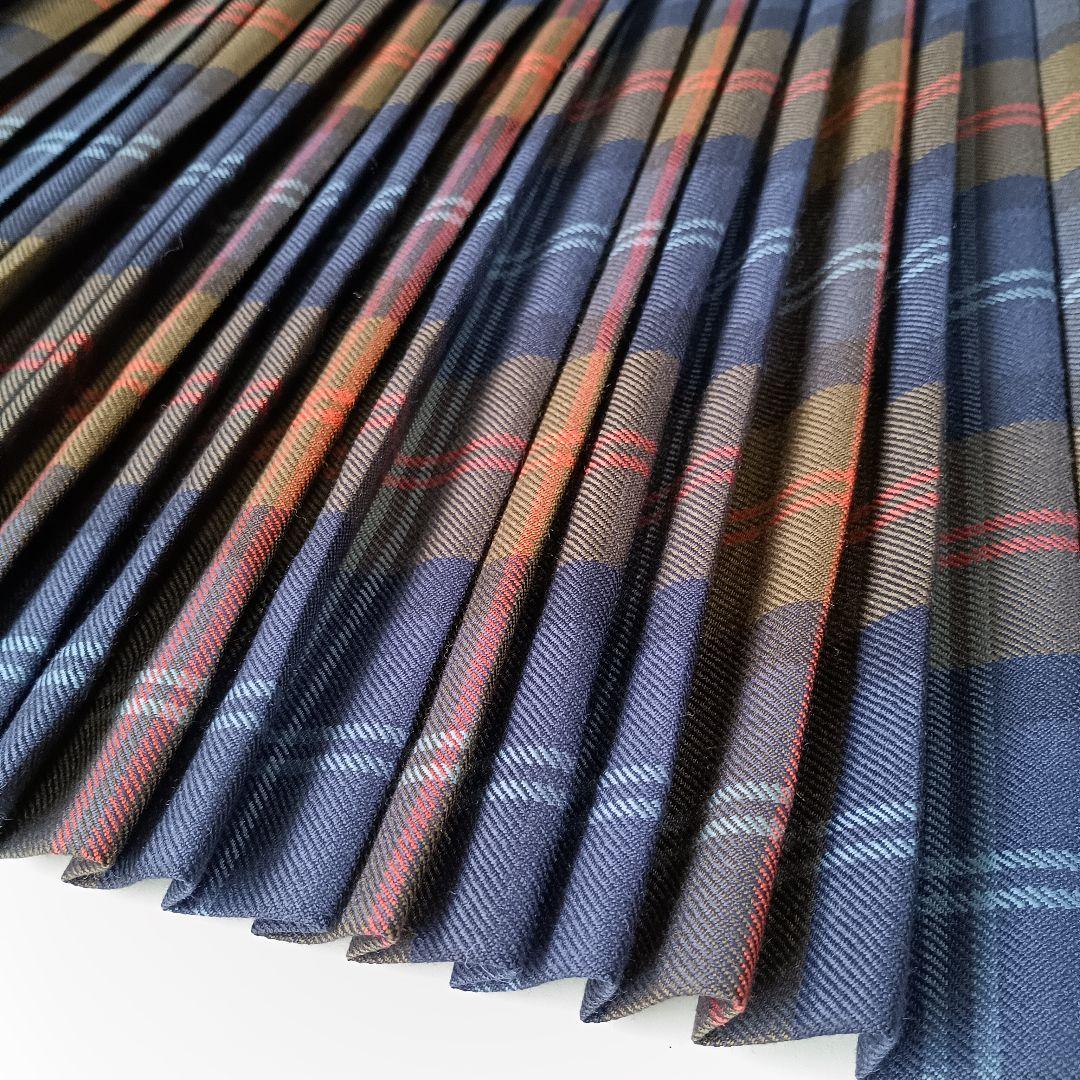 美品　オニールオブダブリン×ロイスクレヨン　チェック　ひざ丈巻きスカート