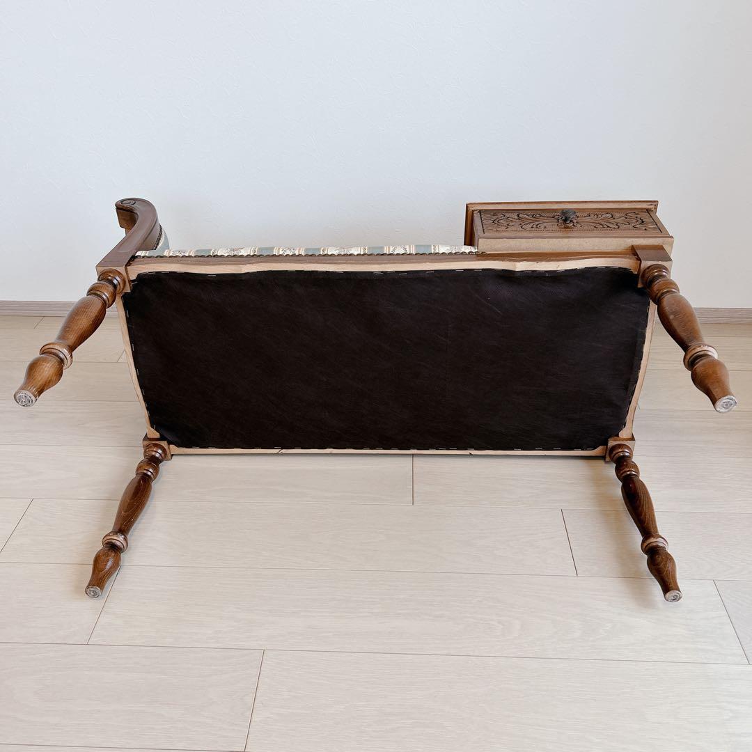 アンティーク テレフォンチェア ヴィンテージ イタリア テレフォンベンチ