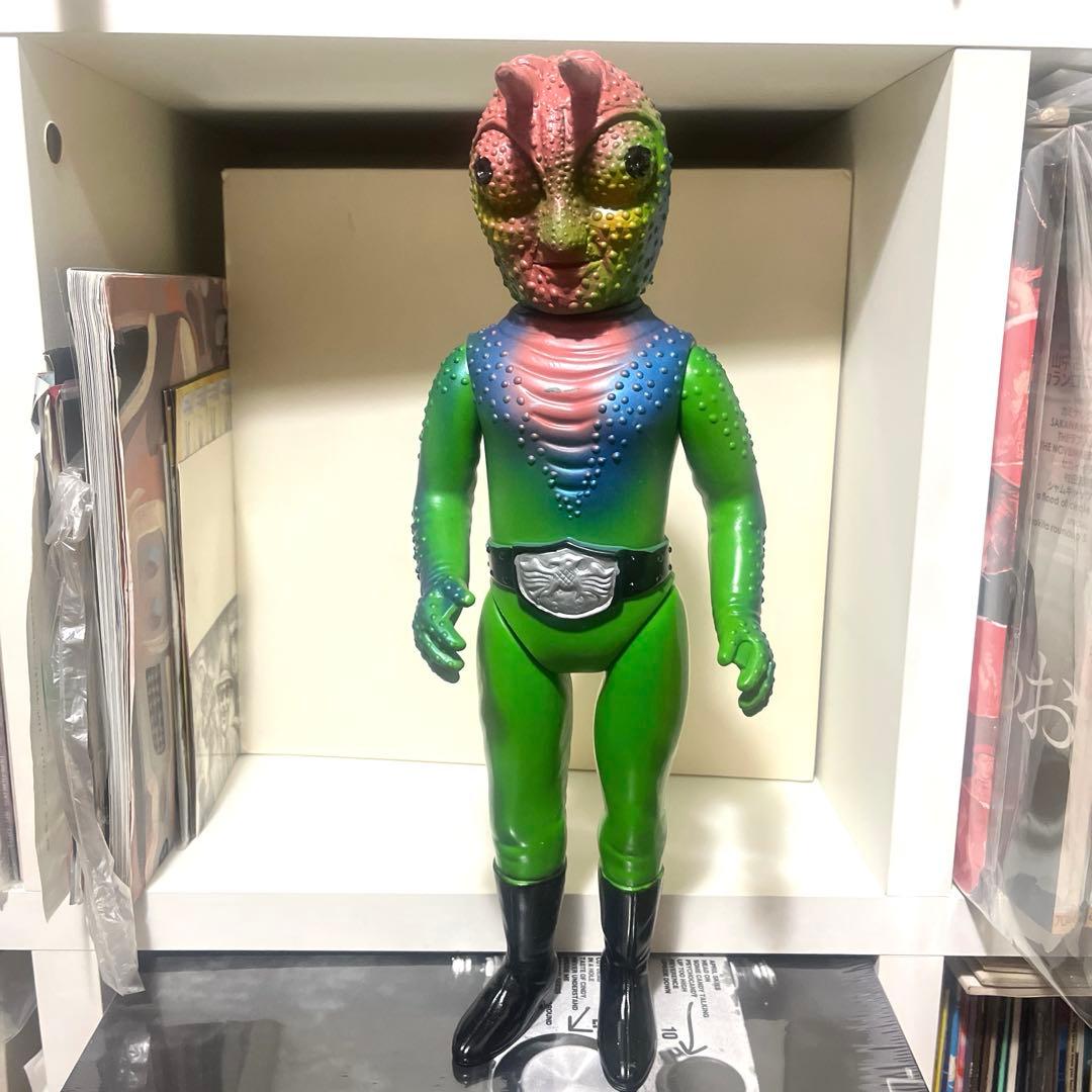 旧バンダイ製 死神カメレオン キングサイズ 美品 ソフビ フィギュア 怪人