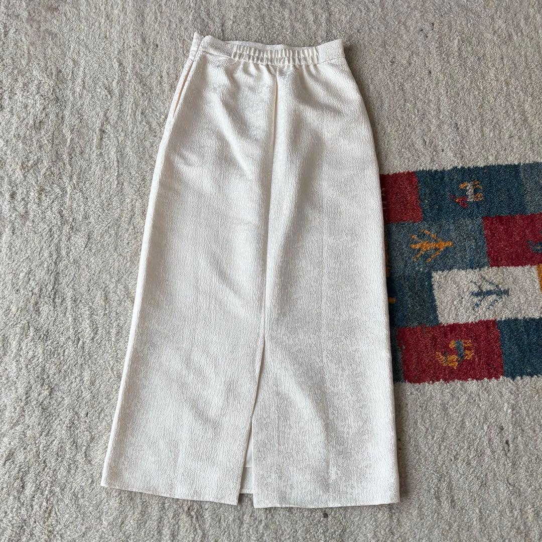 新品　etoll. フラワージャガードセットアップドレス ペプラム　スカート