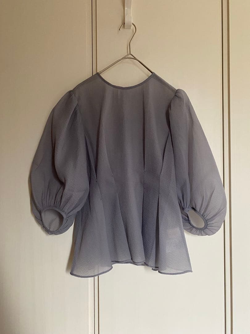 タグ付 URBANRESEARCH ブラウスレイヤードドレス FREE サックス